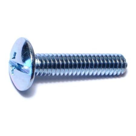 Midwest Fastener 1/4"-20 x 1-1/4 in Combination Phillips/Slotted Truss Machine Screw, Zinc Plated Steel, 100 PK 01985